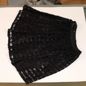 Lace Black Short Skirt F21 Size: S